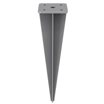 Produktbild von SONGMICS Erdanker, Bodenhalterung für Standpfosten von Seitenmarkisen, Bodenanker, Erdnagel, nur für SONGMICS Seitenmarkisen mit Alu-Standpfosten geeignet, 11,5 x 11,5 x 46 cm, grau GSA001