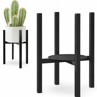 Image de InAndOutdoorMatch - Support pour plantes - Réglable - Noir, Image générée par une IA