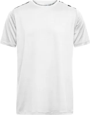 Produktbild von Men's Sports Shirt white/black-printed, Gr. XL
