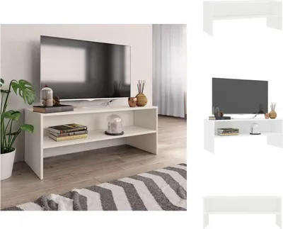 Produktbild von vidaXL TV-Schrank Weiß 100x40x40 cm Holzwerkstoff -  TV-Möbel