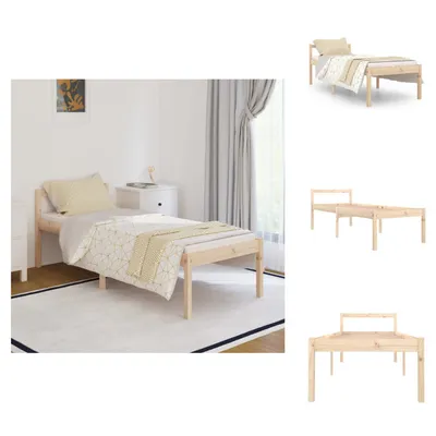 Produktbild von vidaXL Seniorenbett 90x200 cm Massivholz Kiefer -  Betten & Bettgestelle
