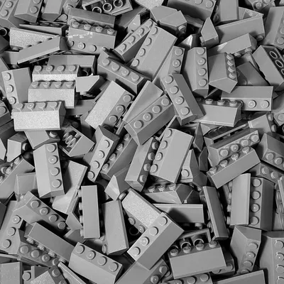 Obrázok produktu pre LEGO® 2x4 strešné tašky Strecha svetlosivá - 3037 NOVINKA! Množstvo 100x