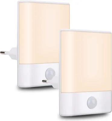Zdjęcie produktu dla Lampki Nocne Led Z Czujenkiem Ruchu Regulacja Jasności 2 Szt 3 Tryby Pracy