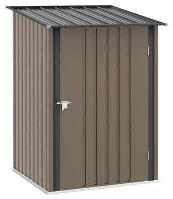 Image de Abri de jardin en métal – Abri de rangement résistant aux intempéries et cabanon de jardin pour outils