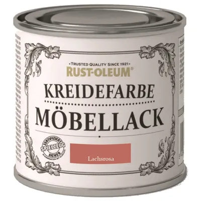 Produktbild von Rust-Oleum Kreidefarbe Möbellack Lachsrosa 125 ml