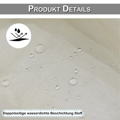 Immagine prodotto di Set da 2 tende a pannello effetto lino, semitrasparenti, corte, in voile, per cucina, L85xA61 cm, beige