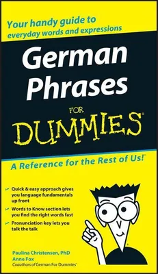 Produktbild von German Phrases for Dummies