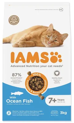 Obrázok produktu pre Krmivo IAMS Cat Senior Ocean fish 3 kg
