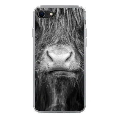 Produktbild von MuchoWow® Handyhülle Schutzhülle Hülle für iPhone 8 Schottischer Highlander - Haare - Tiere Silikon Softcase Handy Hülle - Schutzhaube