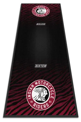 Immagine prodotto di SIXTEN Indian Wild 95x240 - Tappetino impermeabile e antiscivolo per motociclette e motocross | Resistente, lavabile e dal design racing
