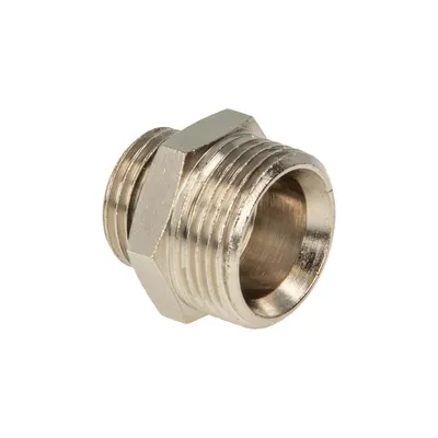 Produktbild von tecuro Anschlussnippel Eurokonus 3/4 Zoll AG x 1/2 Zoll AG mit O-Ring, DN 15, MS- teilvernickelt