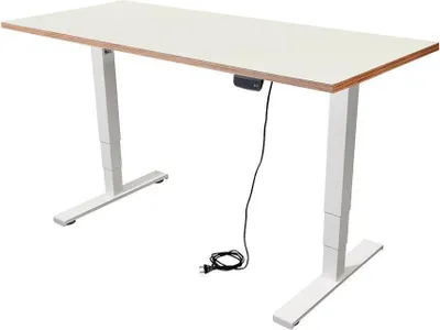 Produktbild von Schreibtisch imstande, Gestell business-w + Platte 120x60cm HPL Platinweiß