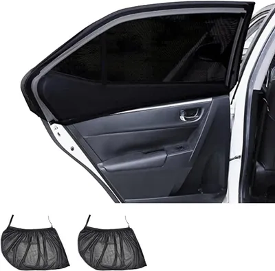 Imagen del producto de Protectores solares para ventanas laterales, 2 unidades, universales, protección UV para niños