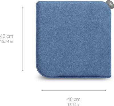 Produktbild von Medisana OL 650 Sitzkissen mit Wärmefunktion, Wärmekissen für den Einsatz im Freien bei kühlem Wetter, Heizkissen mit 3 Temperaturstufen mit weicher Filz-Oberfläche, blau