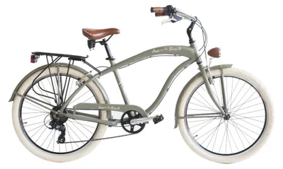 Immagine prodotto di Via Veneto Bici Cruiser Sun on the Beach Man 26” 6V Green Matt
