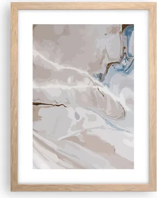 Produktbild von Gerahmtes Poster - Rahmen in heller Eiche - Abstraktion modern - 30x40 cm - Wand Bild - Wanddeko - Wandbilder - Wandposter - Bilderrahmen - Bilder - Kunstdruck - Wandbild - P2NPA30x40-4050