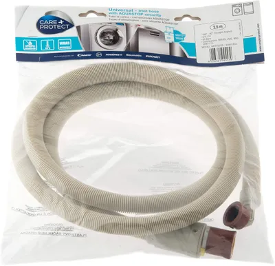 Zulaufschlauch mit Aquastop 2,5 m, bis 93 °C, weiß