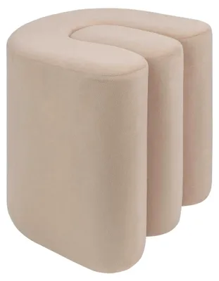 Produktbild von Atmosphera - Sitzsack aus samt Bolan beige 40x40cm