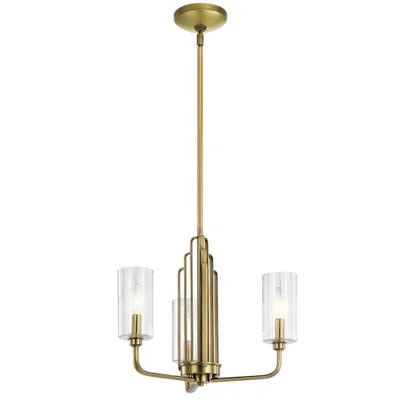 Zdjęcie produktu dla Lampa wisząca Kimrose mosiądz 3xE14x40W metal wym:37,4x46x46cm IP20 Quintiesse