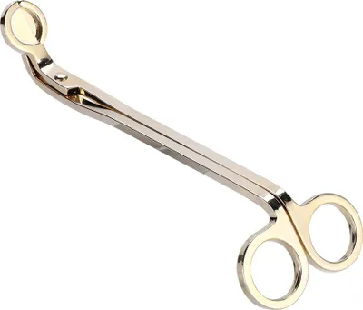 Produktbild von 1pcs Modebeschichtung Edelstahl Kerzenkerzenklammel -Docht -Trimmer -Schere (Gold)