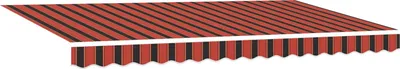 Image de vidaXL Store rétractable orange 350 x 200 cm Tissu