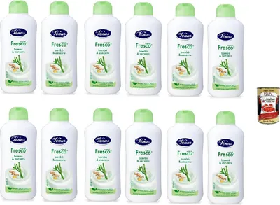 Produktbild von 12x Venus Bagnodoccia Duschgel Frisch mit Bambus und Ingwer - Weiche, Glatte und Samtige Haut - Körperreiniger 650ml + Italian Gourmet polpa 400gr