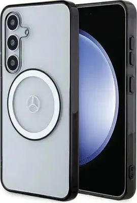 Zdjęcie produktu dla Etui Mercedes Printed Logo Magsafe Na Samsung Galaxy S24 - Przezroczyste