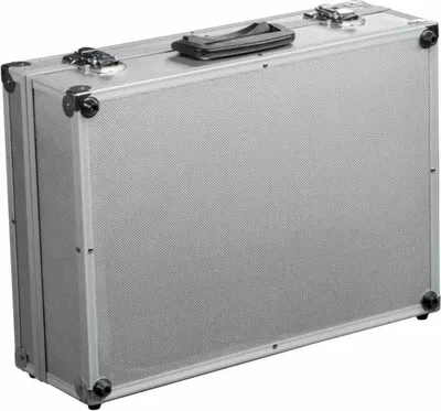 Image de Ironside 191-001 Mallette à outils en aluminium 460x330x150mm, verrouillable, argentée