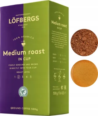 Produktbild von Lofbergs Medium Roast in Cup gemahlener Arabica-Kaffee 500g