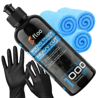 Produktbild von INfloo Polierpaste Heavy Cut 1000 300ml Autolack + Mikrofasertücher