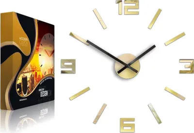 Produktbild von ModernClock, wanduhr, wanduhr goldener spiegel groß,Arabik, 50cm, DIY, Silent Wanduhr