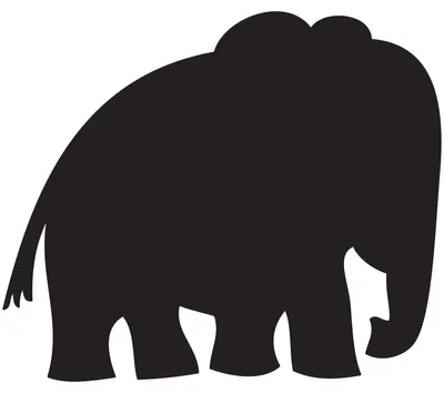 Produktbild von Kreidetafel-Aufkleber – abwischbare Wandaufkleber – ELEFANT – 105 x 125 cm