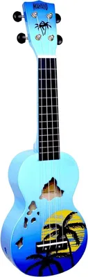Produktbild von Mahalo Hawaii Hawaii Blue Burst Sopran Ukulele