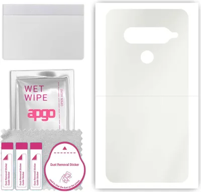 Produktbild von apgo Rückseite Schutzfolie, Matt, kompatibel mit LG G8S ThinQ, Hinten Hydrogel-Displayschutzfolie mit Positionierhilfe, kratzfest, einfache Montage