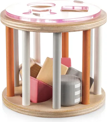 Image de Puzzle d'activités en bois, rose