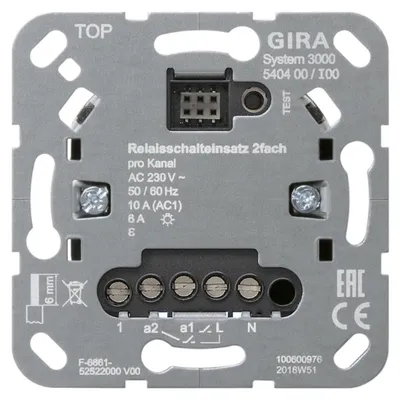 Produktbild von Gira Relaisschalteinsatz 2fach S3000 540400 (540400)