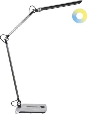 Obrázek produktu pro BELIANI Kancelářská stolní lampa šedá čtecí nastavitelné rameno 5stupňový stmívač