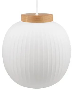 Produktbild von Hängelampe rund D: 31 cm H: max. 150 cm E27 Kugelschirm Modern Hängeleuchte