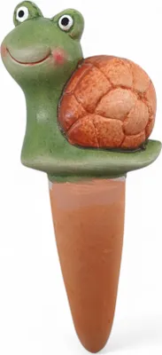 Produktbild von Tier-Gießkegel Schnecke 15?cm aus Magnesiaoxid und Ton – Gießhilfe & Wasserspender für Pflanzen – Bewässerungskugel
