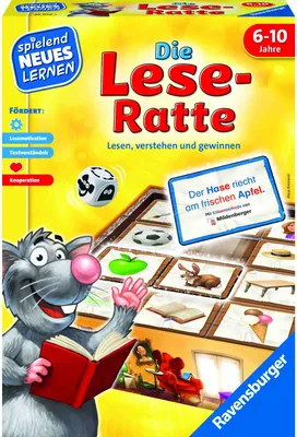 Produktbild von Die Lese-Ratte Kinderspiel Ravensburger 24956 - 1-4 Spieler