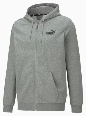 Produktbild von Puma - "ESS+" Hoodie mit durchgehendem Reißverschluss verklebt für Damen MR1193 (S) (Grau)