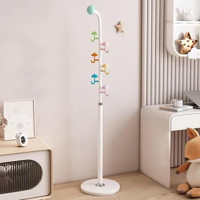 Imagen del producto de Perchero de metal, soporte para abrigos con forma de árbol, con 7 ganchos prácticos. Estante estable para abrigos y sombreros. Ideal para pasillos y zonas de entrada