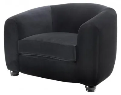 Produktbild von Casa Padrino Luxus Art Deco Hotelsessel in Schwarz - 105 x 93 x 78 cm