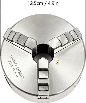 Obrázok produktu pre Samocentrujúca 3-čelná upínacia platnička pre sústruh – upínací rozsah až 110 mm – pre oceľ a železo – určená na presné obrábanie