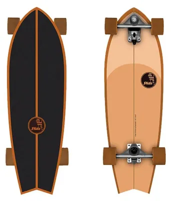 Produktbild von Slide Fish 3/4 Patch 32´´ Surfskate Golden Golden One Size