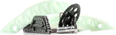 Produktbild von RIDEX 1389T0045 Steuerkettensatz Steuerkette für MINI Schrägheck (R56) passend für PEUGEOT 207 (WA, WC) 207 CC (WD) 208 I Schrägheck (CA, CC) 3008 SUV