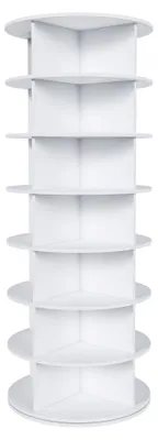Immagine prodotto di Scarpiera, a 7 ripiani, girevole a 360°, capacità per 28 paia di scarpe, autoportante, dimensioni 60 x 60 x 161 cm
