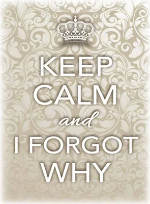 Produktbild von vianmo Holzschild 40x30 cm Keep Calm and i forgot why