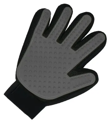 Image de Gant de soin du pelage "Pet" noir/gris noir/gris