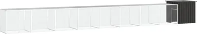 Obrázek produktu pro The Living Store Klec pro kuřata antracitová 900x91x100 cm Pozinkovaná ocel